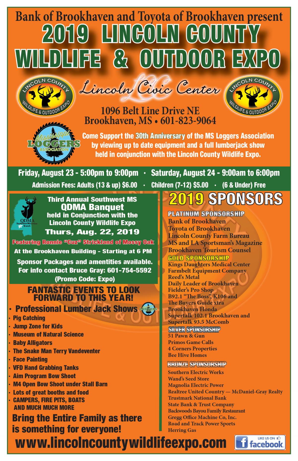 Honda Brookhaven Ms >> 2019 Lincoln County Wildlife & Outdoor Expo | Lincoln County Honda Brookhaven Ms >> 2019 Lincoln County Wildlife & Outdoor Expo | Lincoln County