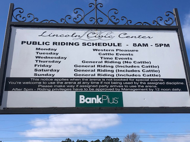 Public Riding Schedule
