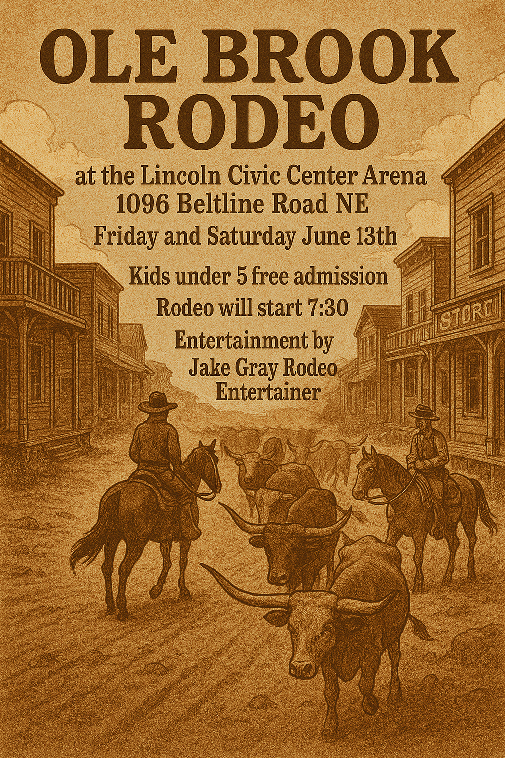 Ole Brook Rodeo Info